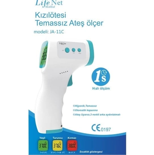 LifeNet JA-11C Kızılötesi Temassız Ateş Ölçer