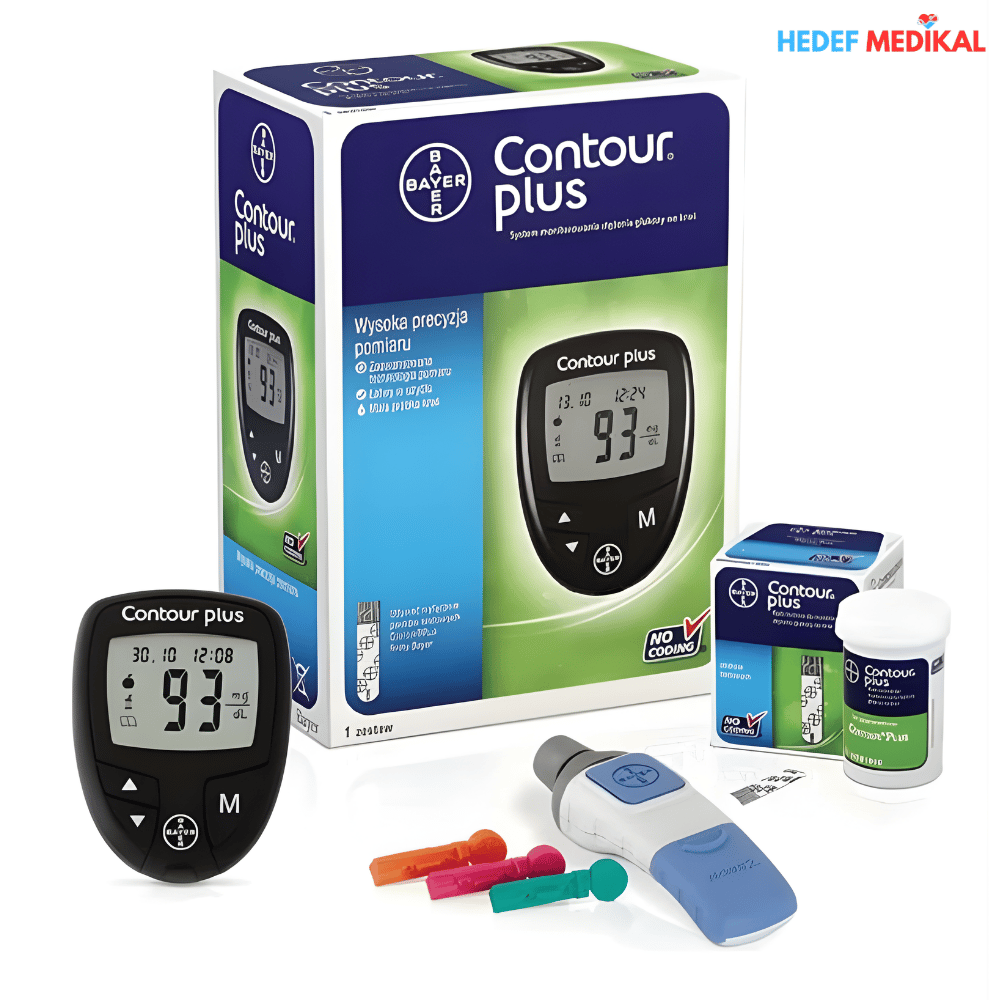 Contour Plus Şeker Ölçüm Cihazı + 50'li Ölçüm Çubuğu