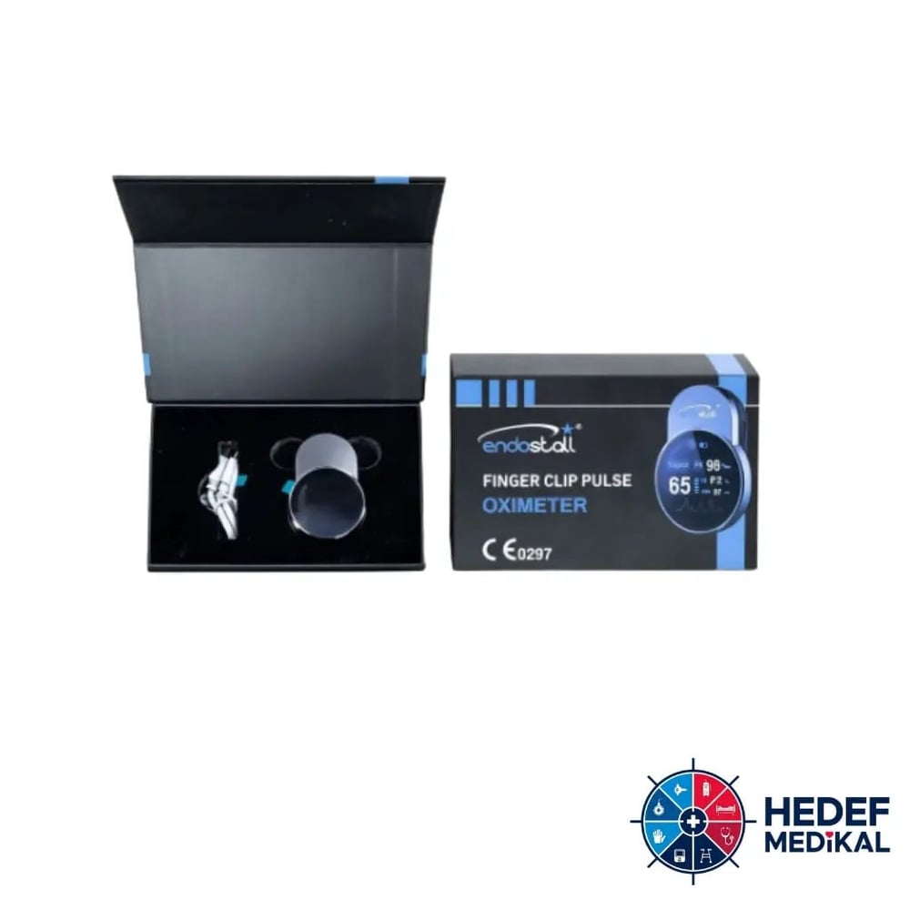 Endostall Bluetoothlu Parmak Tipi SpO2 & Nabız Ölçer Dijital Ekranlı CE 0297 Sertifikalı Pulse Oksimetre