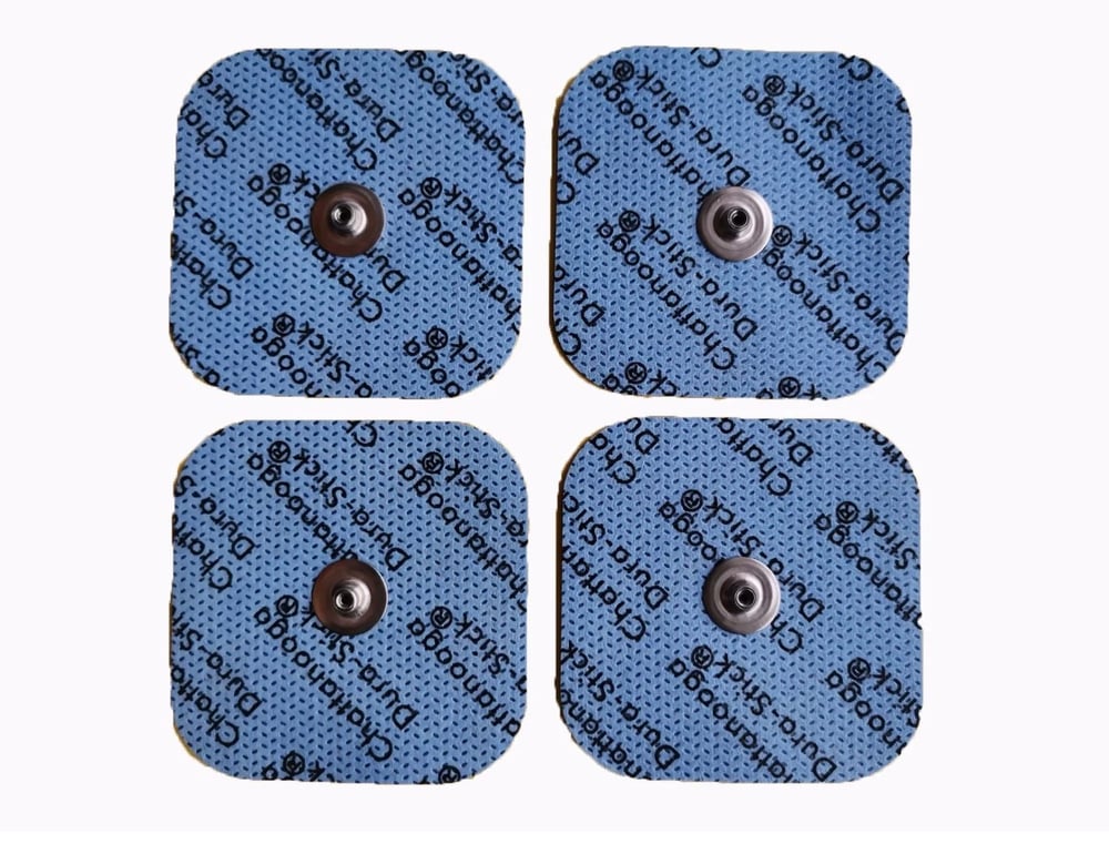 Chattanooga Durastick Plus 5x5 cm Çıtçıtlı 4'lü Tens Elektrod Pedi