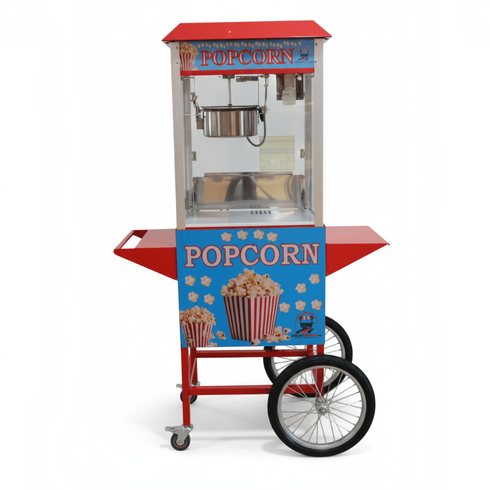 Arabalı Popcorn Mısır Patlatma Makinesi