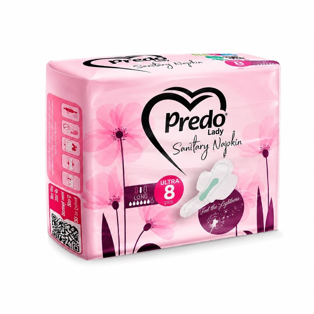 PREDO Lady Sanitary Napkins Maxi Kadın Pedi 9 Adet - Long