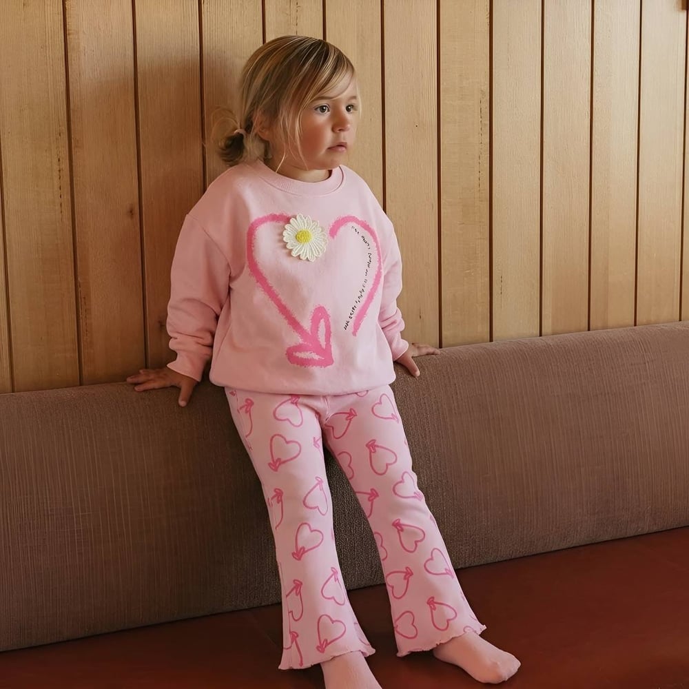 B&K Kids Kalpli Pembe Kız Takım