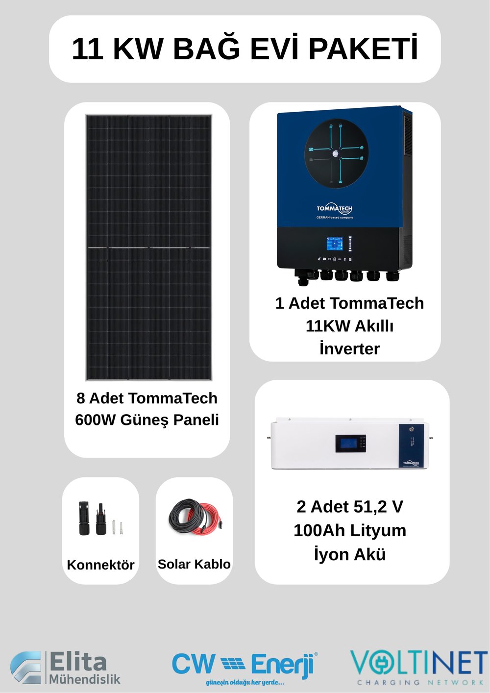 CW Enerji 11KW Bağ Evi Paketi L