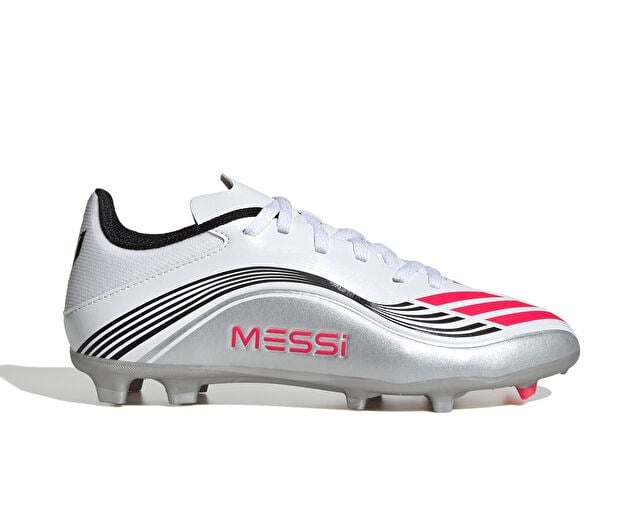ADIDAS F50 MESSI LEAGUE FG/MG J Çocuk Çoklu Çim Zemin Kramponu JP7454 Beyaz