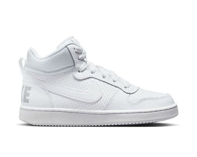 NIKE COURT BOROUGH MID (GS) Genç Günlük Ayakkabı 839977-100 Beyaz