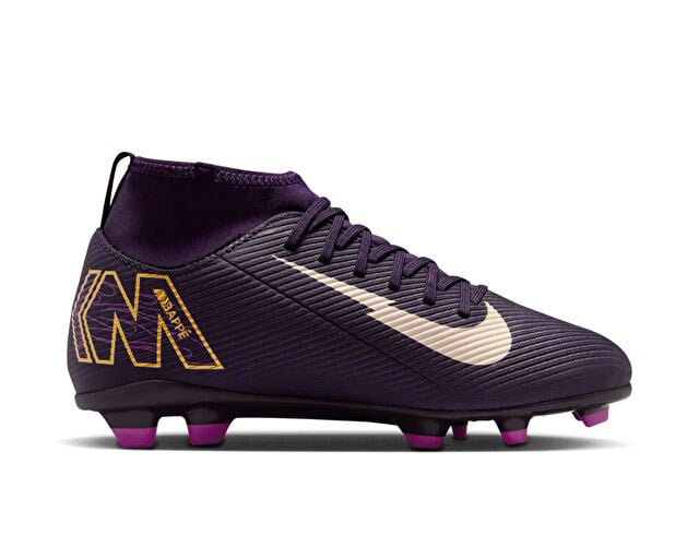 NIKE JR SUPERFLY 10 CLUB KM FG/MG Genç Çim Zemin Kramponu HF6283-500 Mor