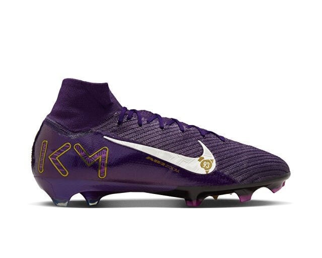 NIKE Mercurial ZM SUPERFLY 10 ELITE KM FG Erkek Çim Zemin Kramponu FQ8692-500 Mor