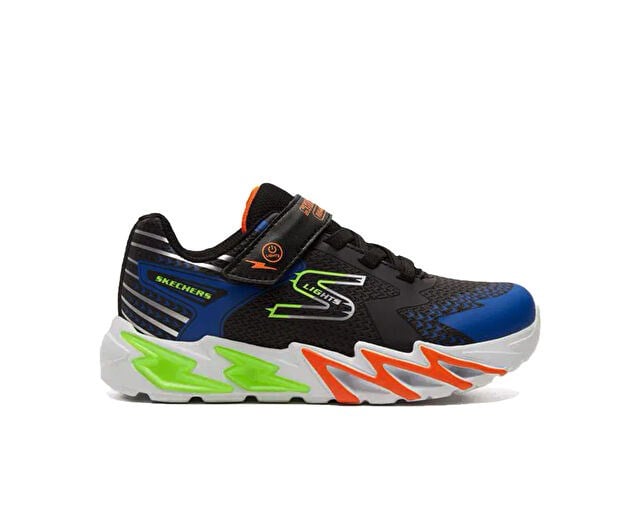 SKECHERS FLEXGLOW BOLT Çocuk Günlük Işıklı Ayakkabı 400138L-BKBL Çok Renkli
