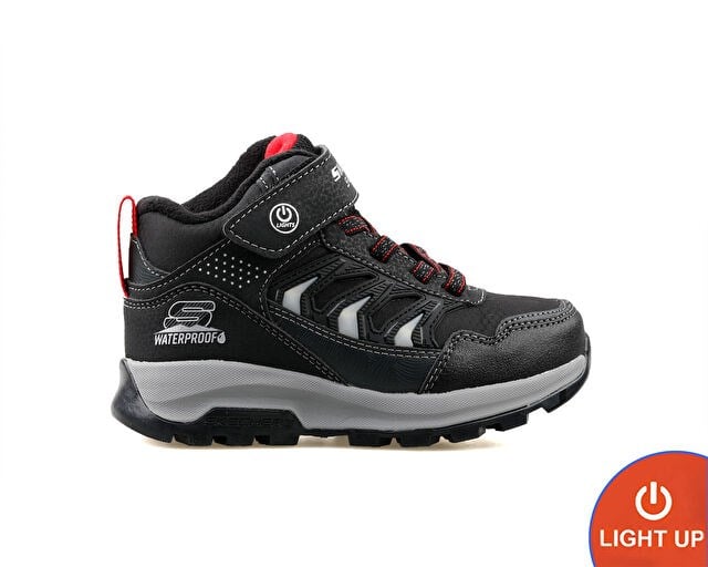SKECHERS STORM BLAZER Çocuk Outdoor Işıklı Bot 406410L-BKCC Siyah