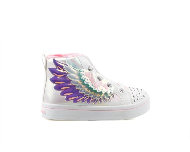 SKECHERS TWI LITES 2.0 WINGSICAL WISH Bebek Günlük Işıklı Ayakkabı 314453N-WMLT Beyaz