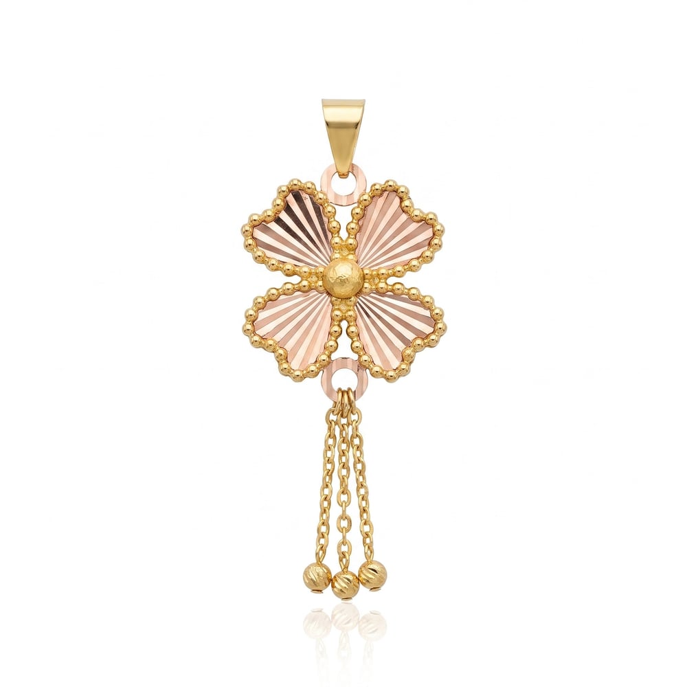 14K Altın Yonca Kolye Ucu | 4,06 Gr