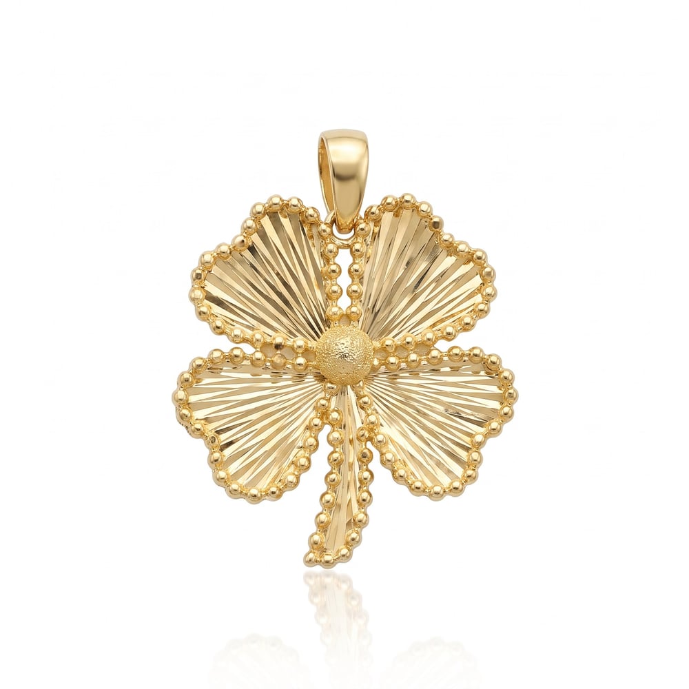 14K Altın Yonca Kolye Ucu | 5,72 Gr