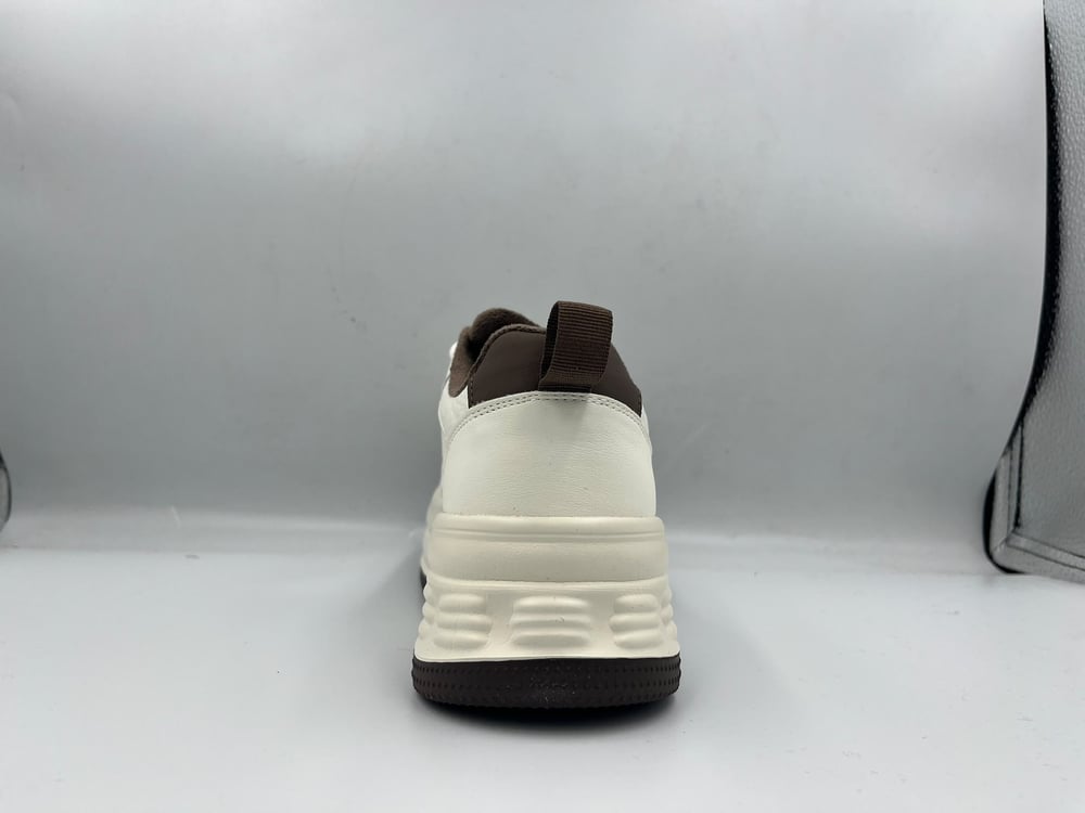 Yüksek Kalın Taban Deri Casual Sneaker Spor Ayakkabı