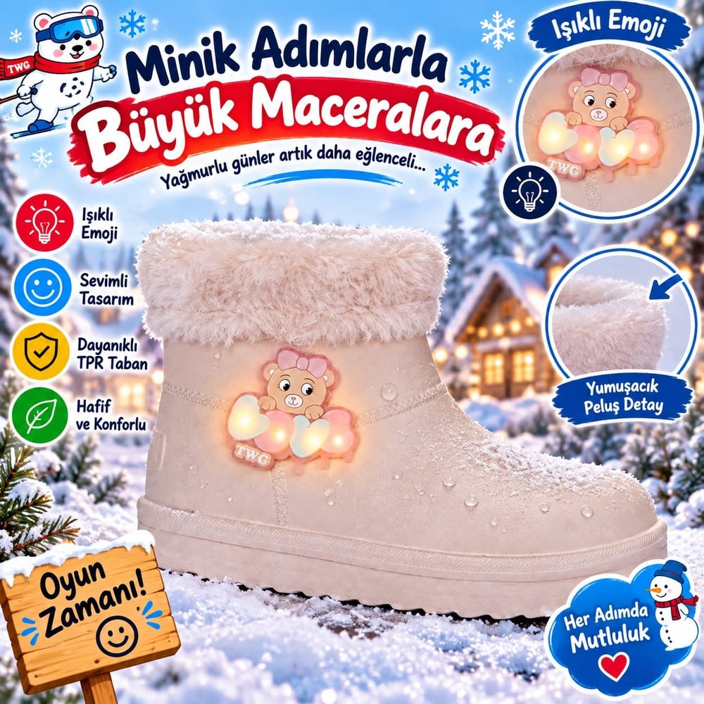 SU geçirmez çocuk yağmur botu 