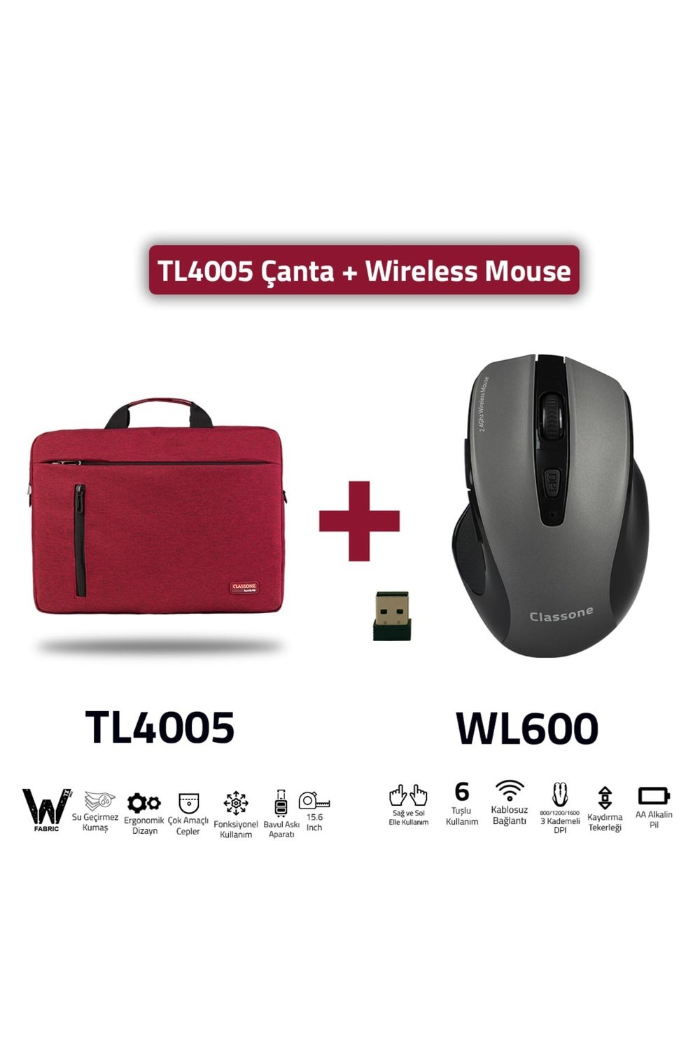 Tl4005-wl600 Wtxpro Su Geçirmez Kumaş 15,6