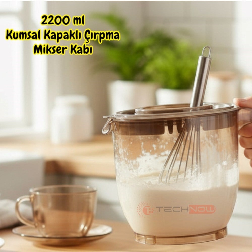 Vip Ahmet VP-023 2200ml Kumsal Kapaklı Çırpma Mikser Kabı