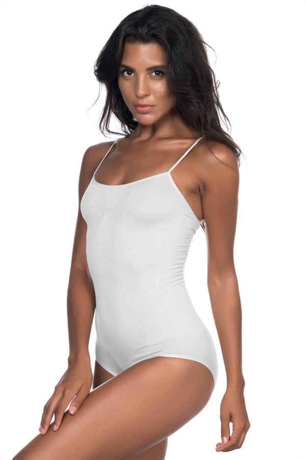Beyaz MI Emay 1923 Soft İp Askılı Çıtçıtlı Body