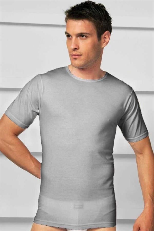 Arias Closet Erkek Pamuklu Kısa Kol Geniş Yaka Klasik Fanila T-Shirt