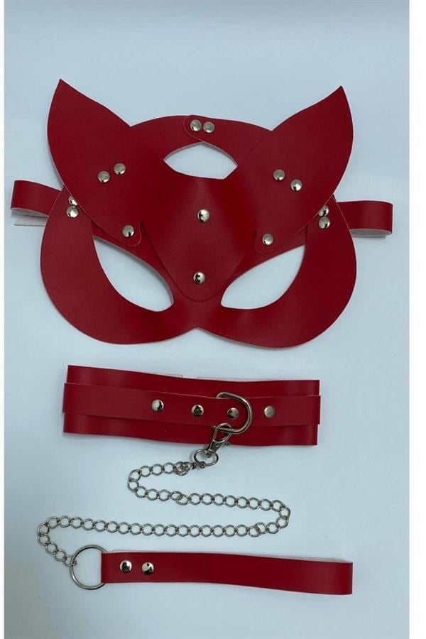 Arias Closet Kırmızı Tasma Set