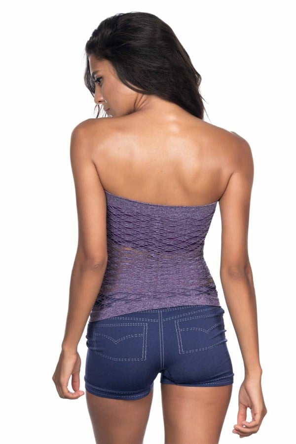 Mor MI Emay 5034 Fantazi Büstiyer Atlet Korse