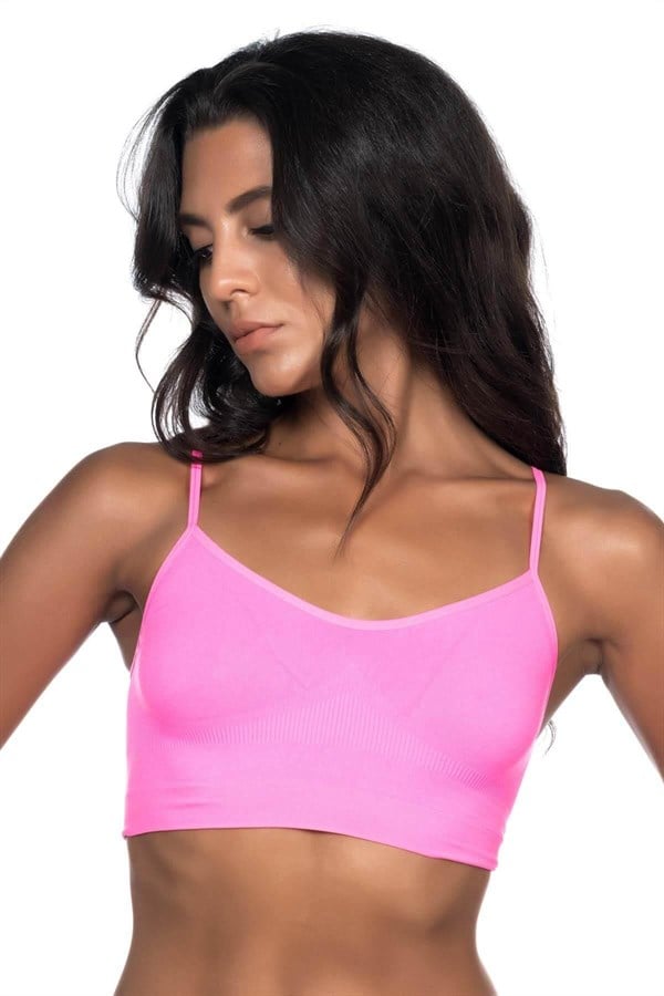 Neon Fuşya MI Emay 4003 Soft İp Askı Büstiyer