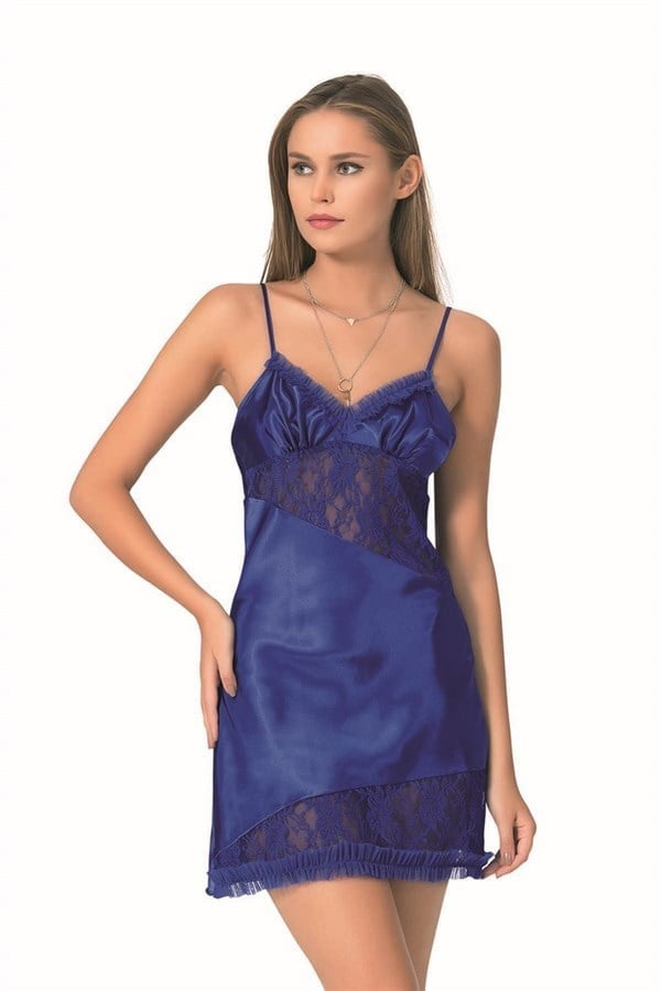 Arias Closet Saks Kısa Saten Gecelik
