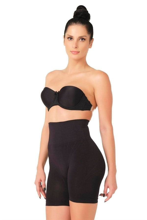 Siyah Düşük Bel Double Pantalon Korse