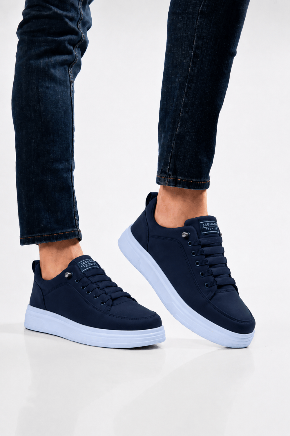 Erkek Faylon Taban Akıllı Bağcıklı Paraşüt Malzeme Sneaker Ayakkabı LACİVERT