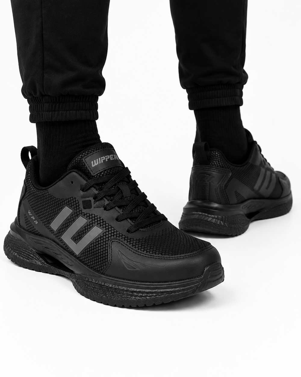 Erkek Faylon Taban Cilt Sneaker Ayakkabı SİYAH