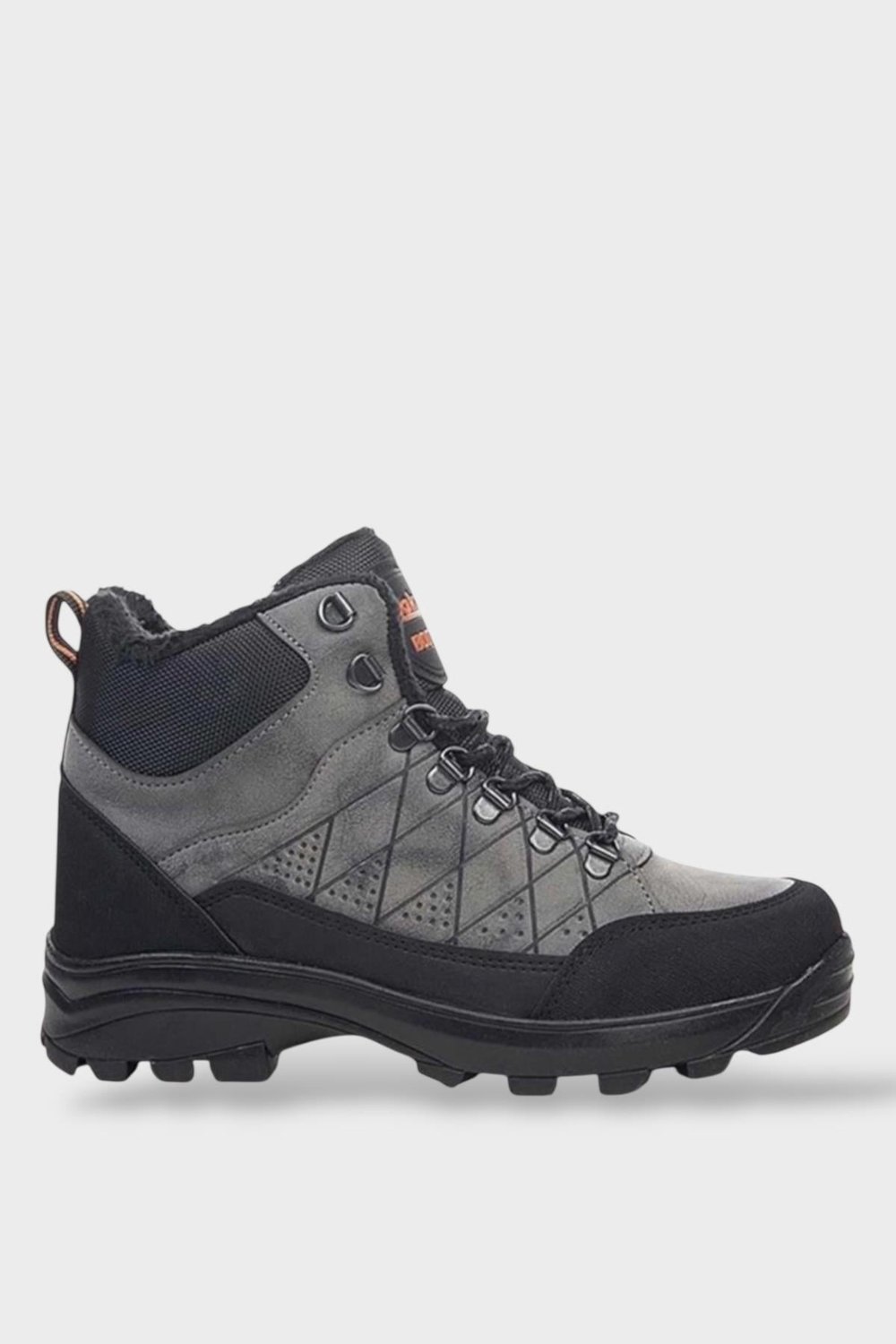 Erkek İçi Kürklü Fermuarlı Trekking Outdoor Bot FÜME