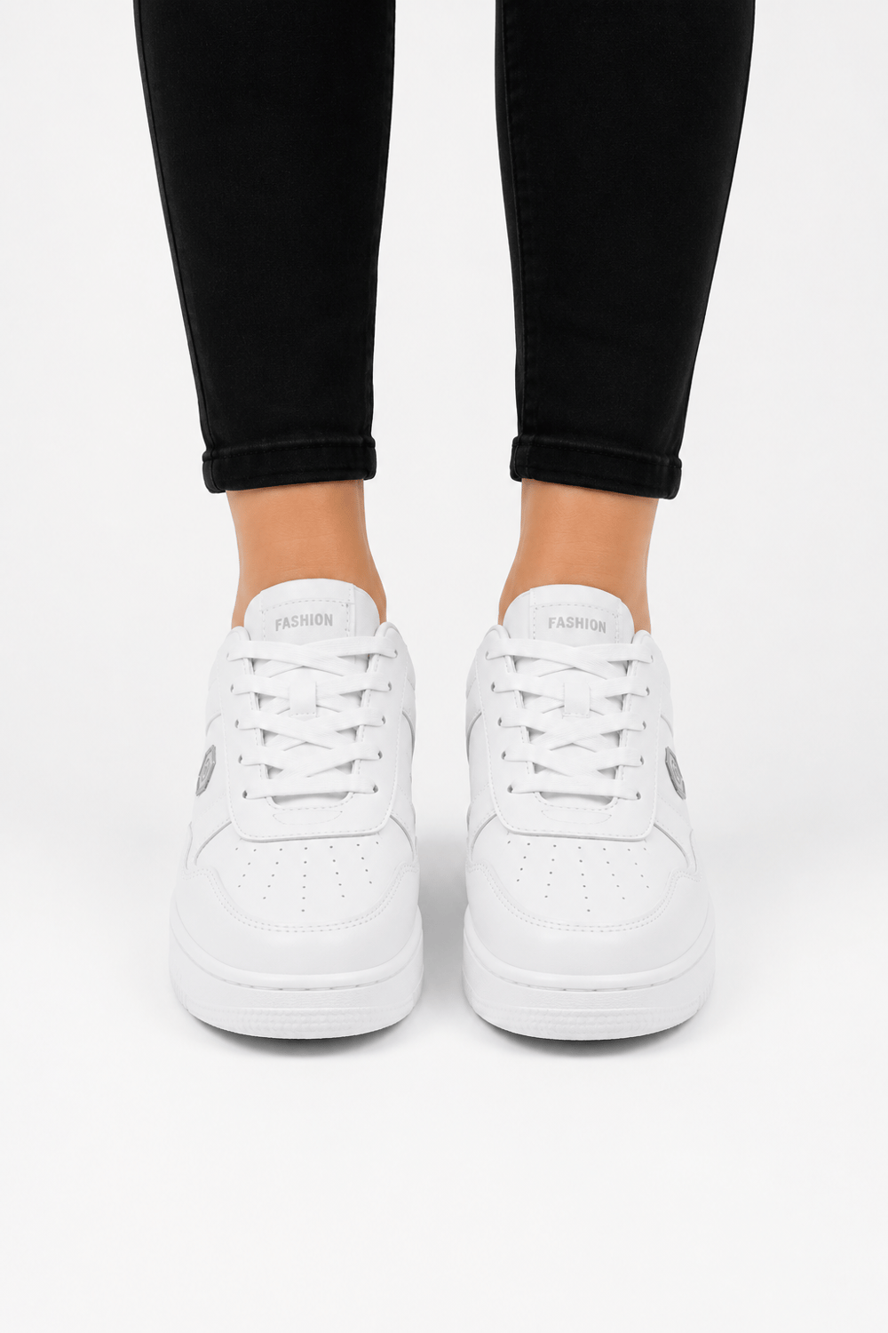 Unisex Cilt Sneaker Ayakkabı BEYAZ