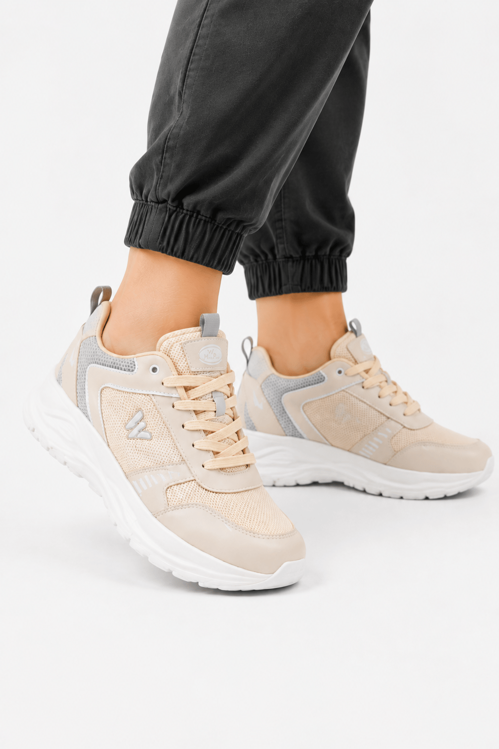 Unisex Faylon Taban Airfile Spor Ayakkabı BEJ