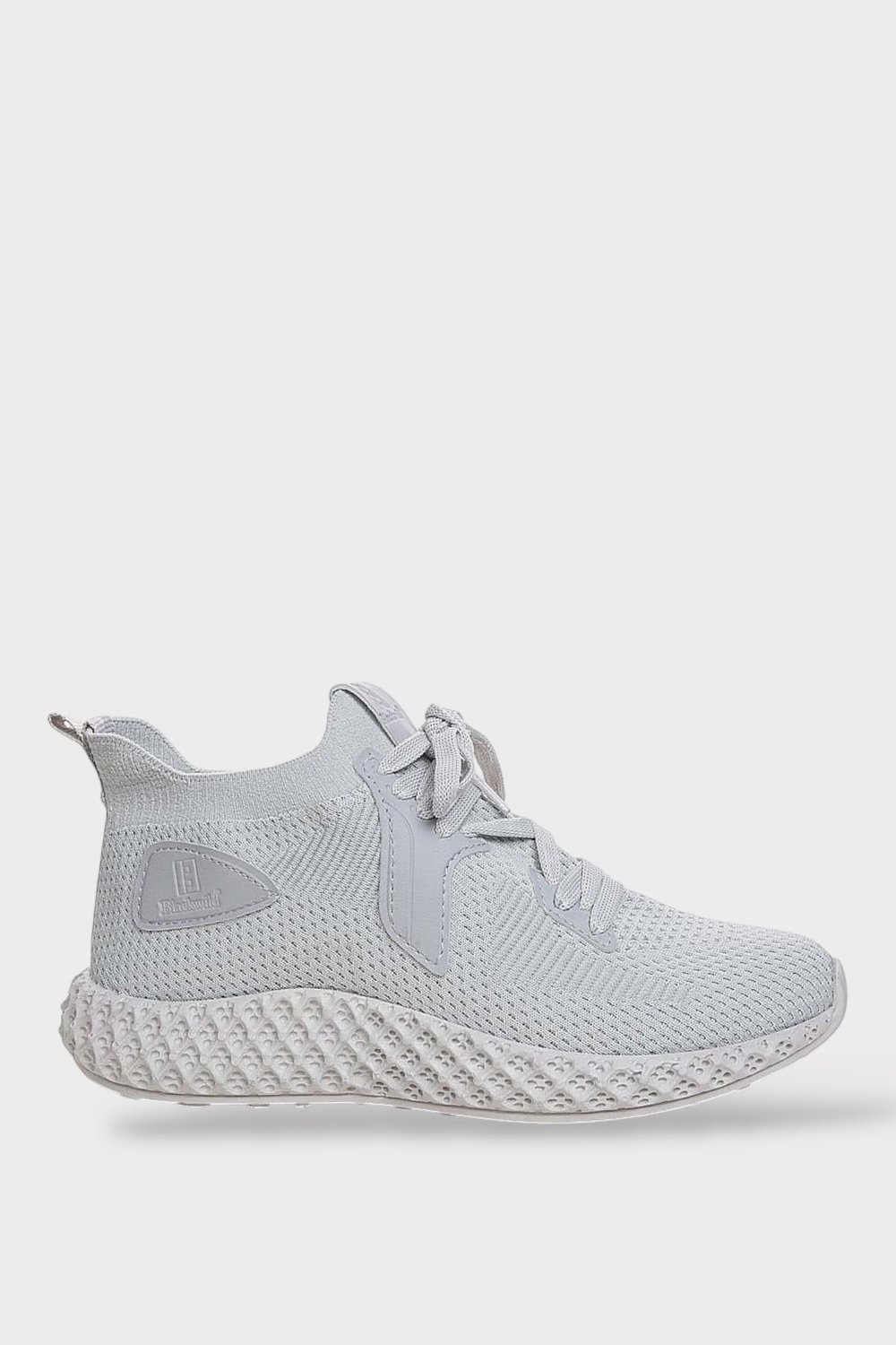 Unisex Triko Örme Sneaker Spor Ayakkabı GRİ