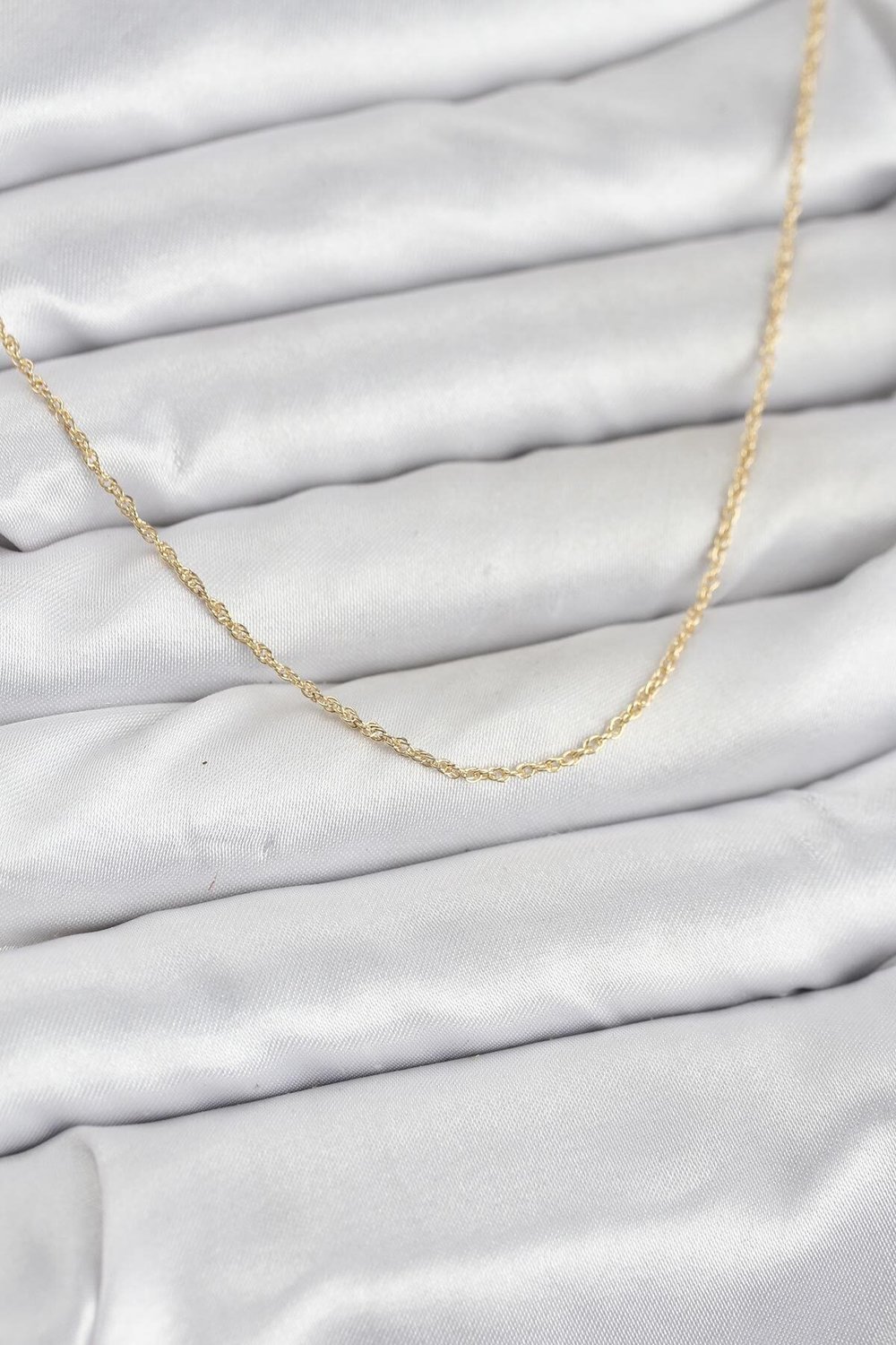 CM 14K Gold Renk Burgu Model 60 cm Kadın Kolye