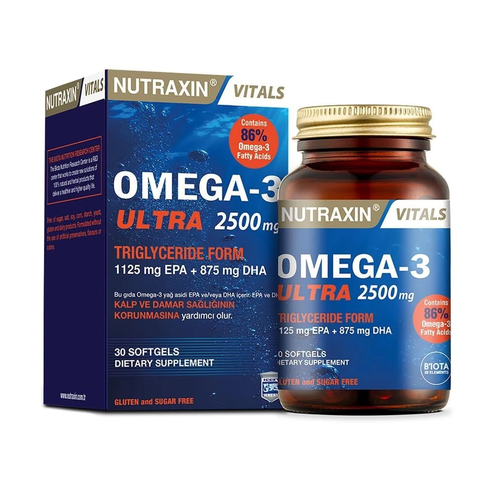 Nutraxin Vitals Omega-3 Ultra 2500 mg 30 Softgel