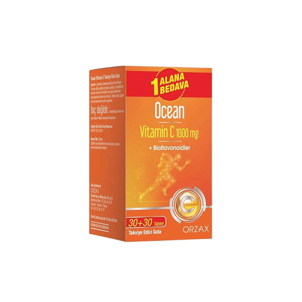 Ocean Vitamin C 1000 mg 30 Tablet - 1 Alana 1 Bedava
