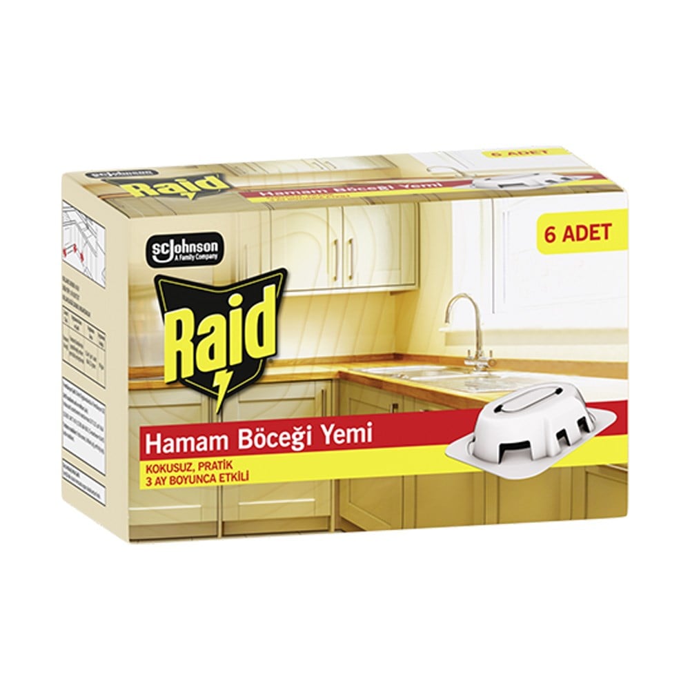 Raid Hamam Böceği Yemi 6'lı