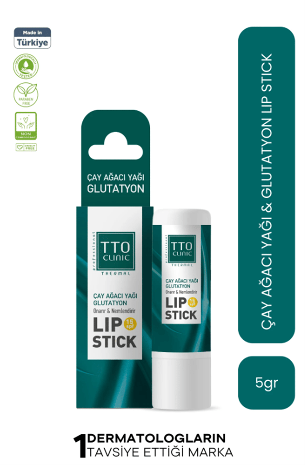 TTO Clinic Thermal Lip Stick Çay Ağacı SPF15+ 5 gr