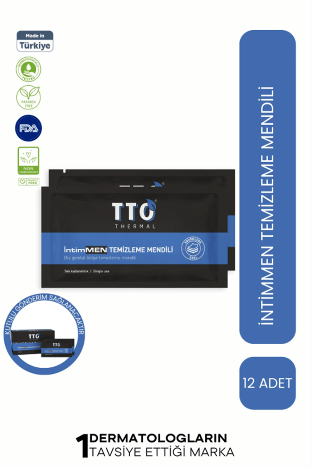TTO THERMAL İNTİMEN TEMİZLEME MENDİLİ