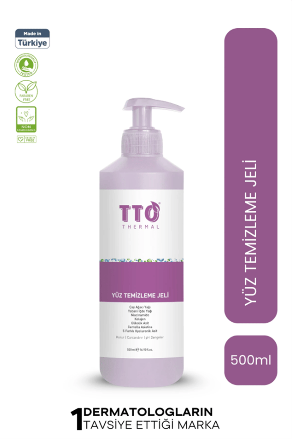 TTO YÜZ TEMİZLEME JELİ 500 ML
