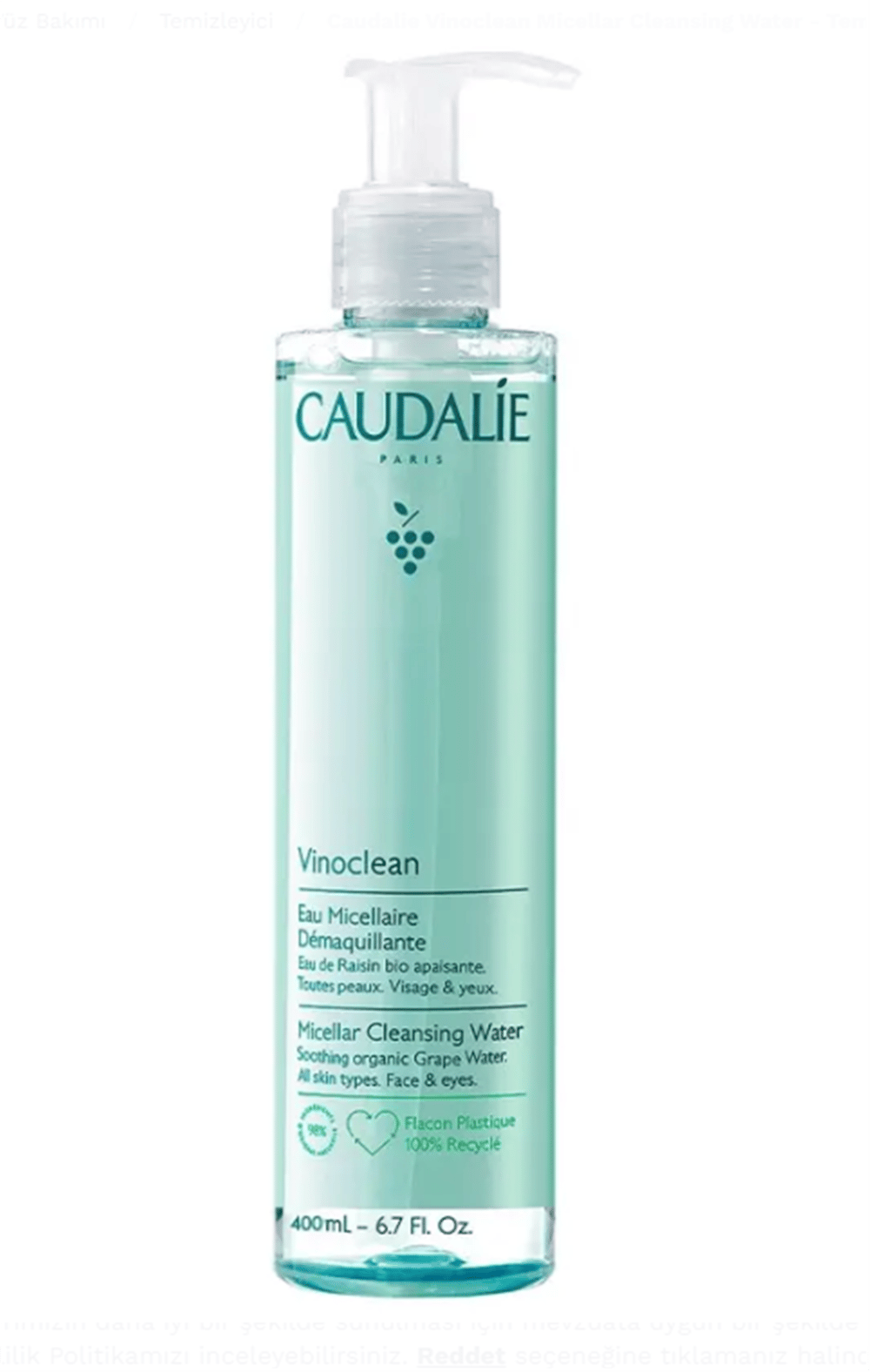 Vinoclean Micellar Cleansing Water  400 ml