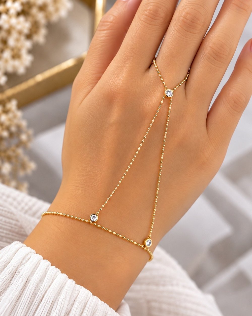 Üç Taşlı İnce Zincir Şahmeran  