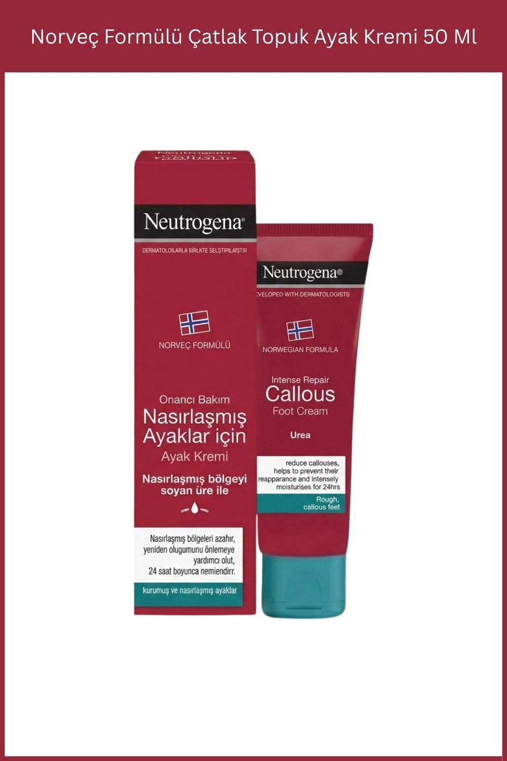 Norveç Formülü Çatlak Topuk Ayak Kremi 50 Ml