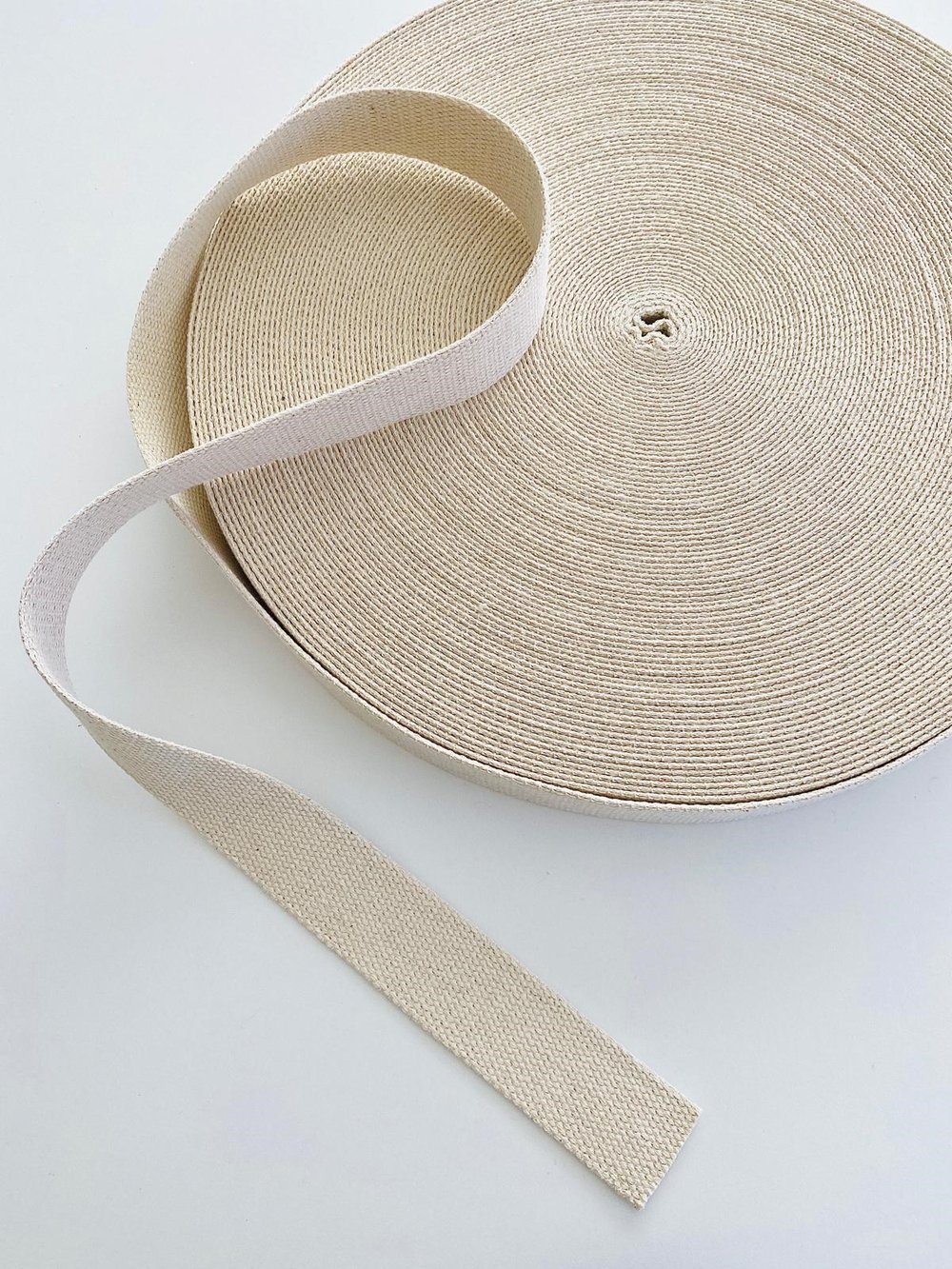 1 Metre Eni 4 Cm Pamuklu Ekru Kolon