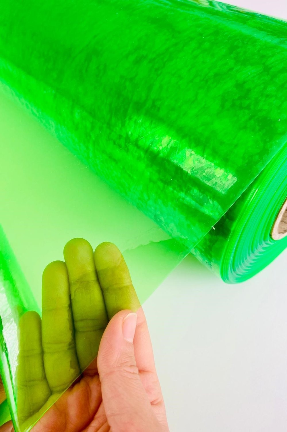 1 Metre Eni 75 Cm Açık Yeşil Su Geçirmez Çantalık PVC KumaşPVC Kumaşlar