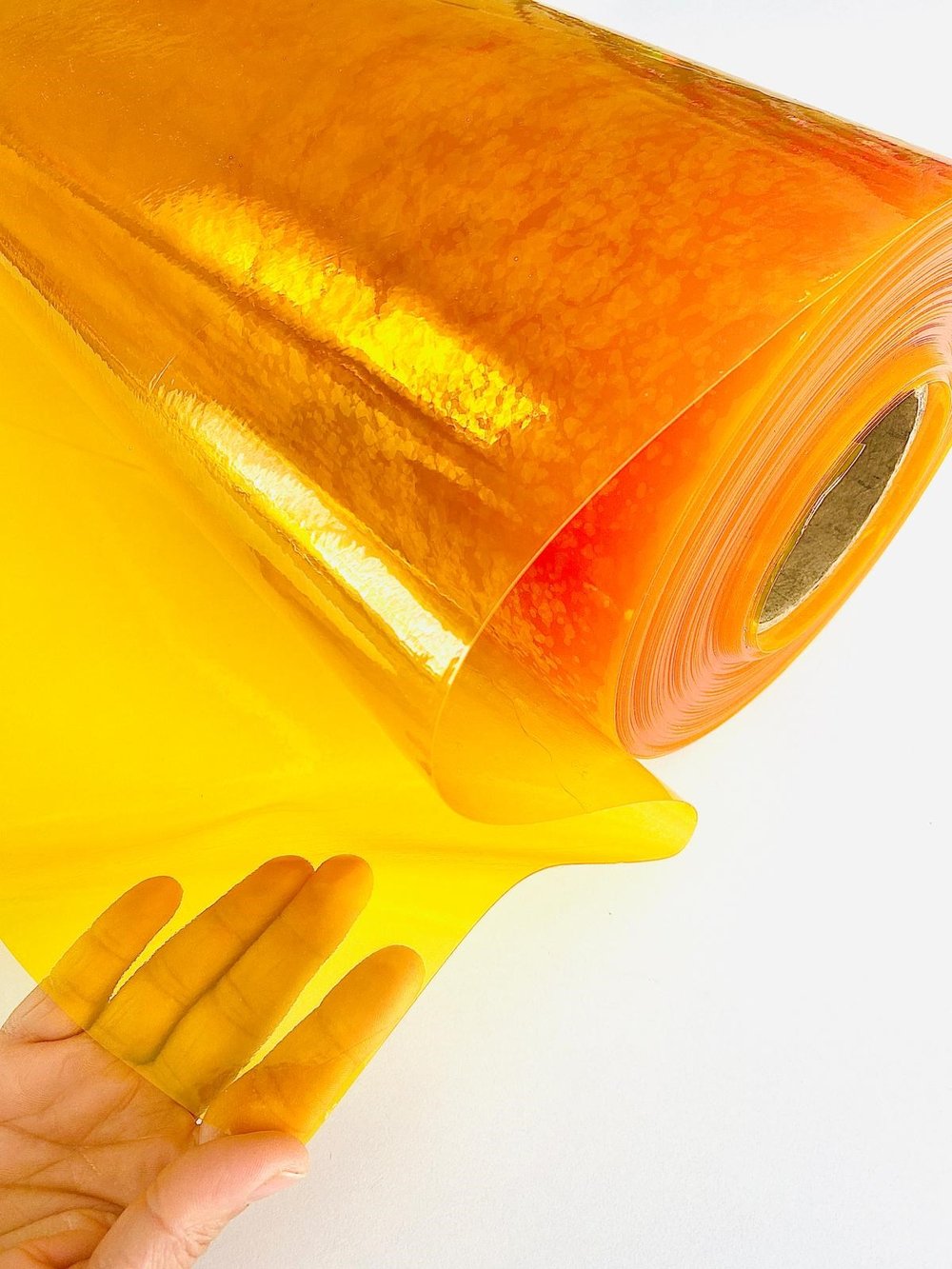 1 Metre Eni 75 Cm Bal Sarısı Su Geçirmez Çantalık PVC KumaşPVC Kumaşlar