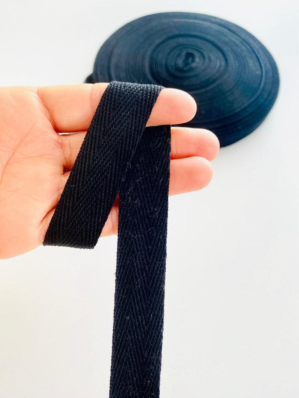5 Metre Eni 2 Cm Pamuklu Siyah Biye