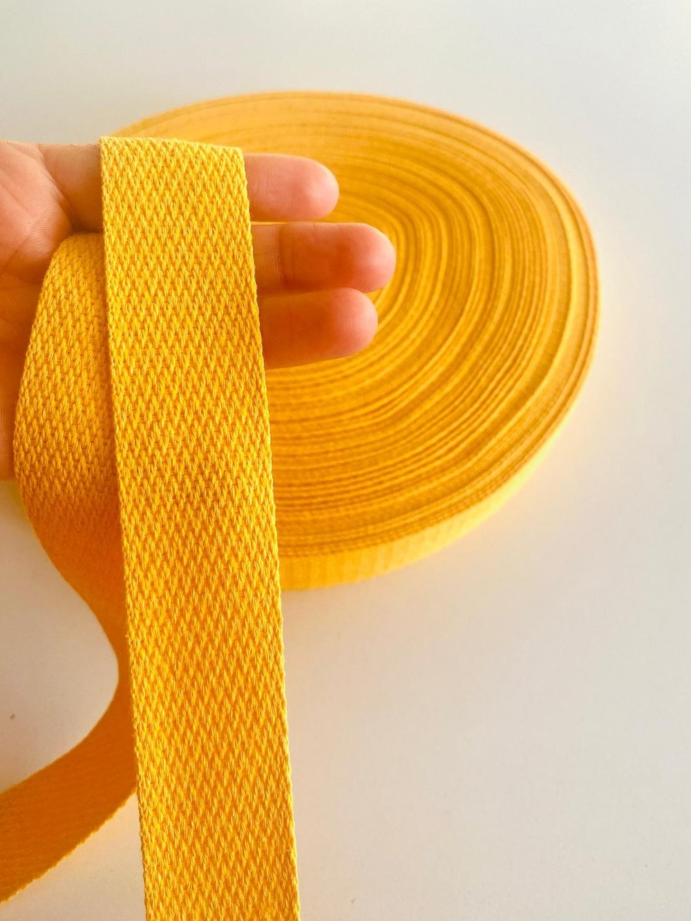 5 Metre Eni 3 Cm Hasır Model Pamuklu Sarı Biye