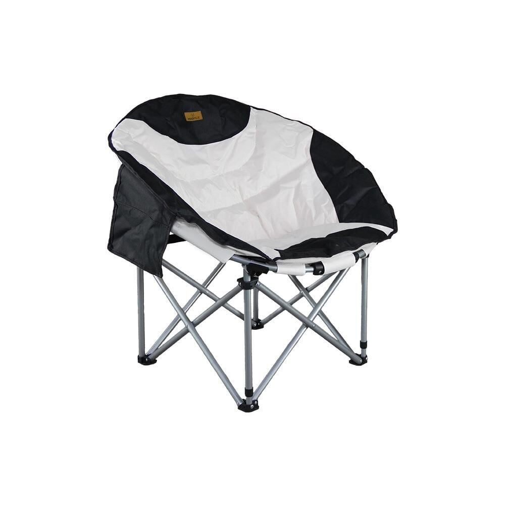Madfox Moonchair Deluxe Katlanır Kamp Sandalyesi/Siyah/Gri/